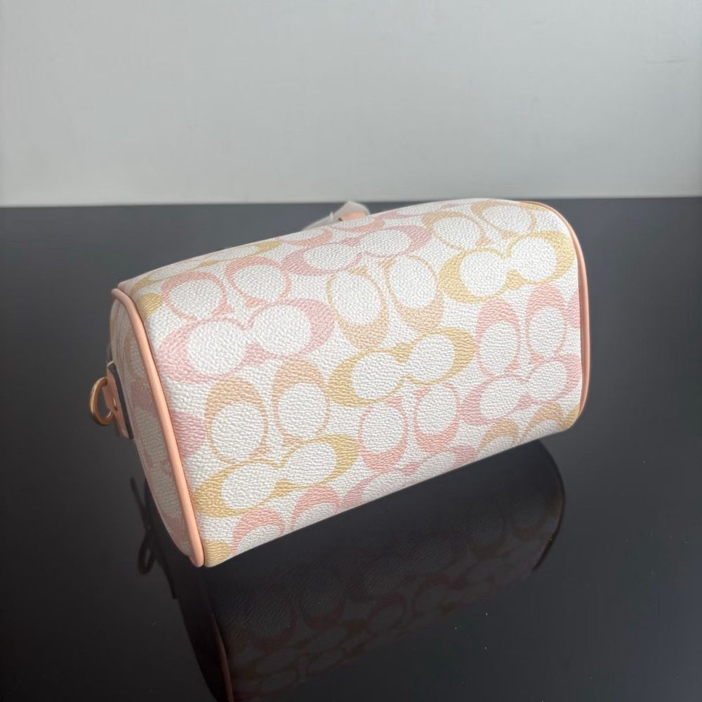 Coach Peach Sorbet Ombré Mini Satchel - Picture 8 of 9